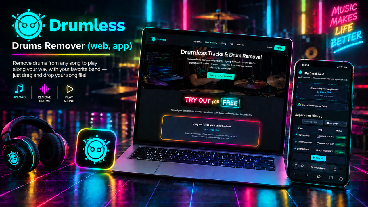 Drumless — Drums Remover